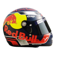2018 MAX VERSTAPPEN F1 FORMULA 1 HELMET HELM HAND-PAINT WITH HANS 1:1